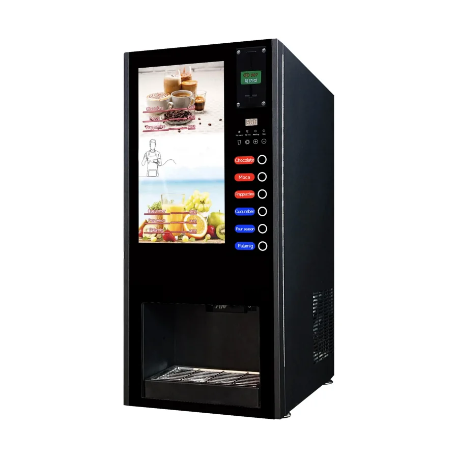 Coin-operated Espresso Hot And Cold Coffee Maker Machine Smart Coffee Vending Machine