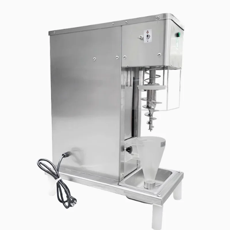 High Quality Stainless Steel Fruit Swirl Freeze Blender Semi-Automatic Frozen Yogurt Ice Cream Gelato Blending Mixer Machine