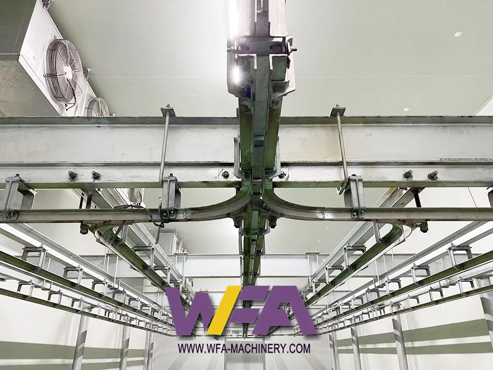 Professional Sheep Abattoir Equipment Automatic Conveyor Rail For Lamb Abattoir