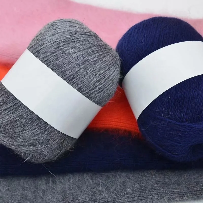  Mink hair is a blended yarn of rabbit which suitable for hand knitted sweaters scarves and other