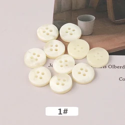 Factory direct sales shirt jacket leader mouth suit men and women 4-Holes Button resin buttons
