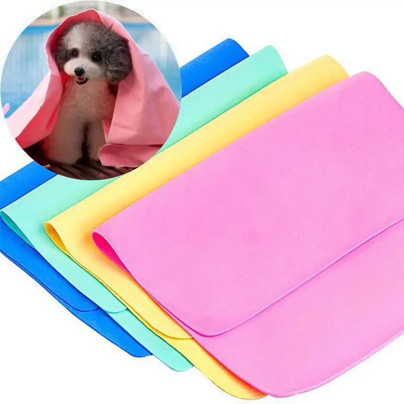 66*43CM PVA Pet Towels Dog Bath Towel Multifunction Cleaning Absorbent Washrag Pet Dogs Cats Wash Supplies