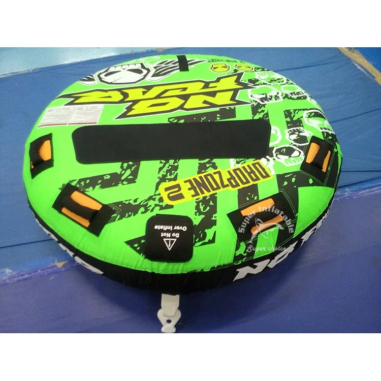 Wholesale In Stock Water Jet Ski 2-Rider Inflatable Deck Towable Tube