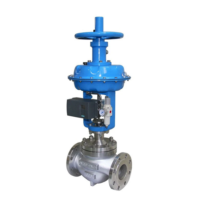 DN50 Proportion Temperature Pressure Steam Regulating Valve Single-seated Pneumatic Actuated Diaphragm Control Globe Valve