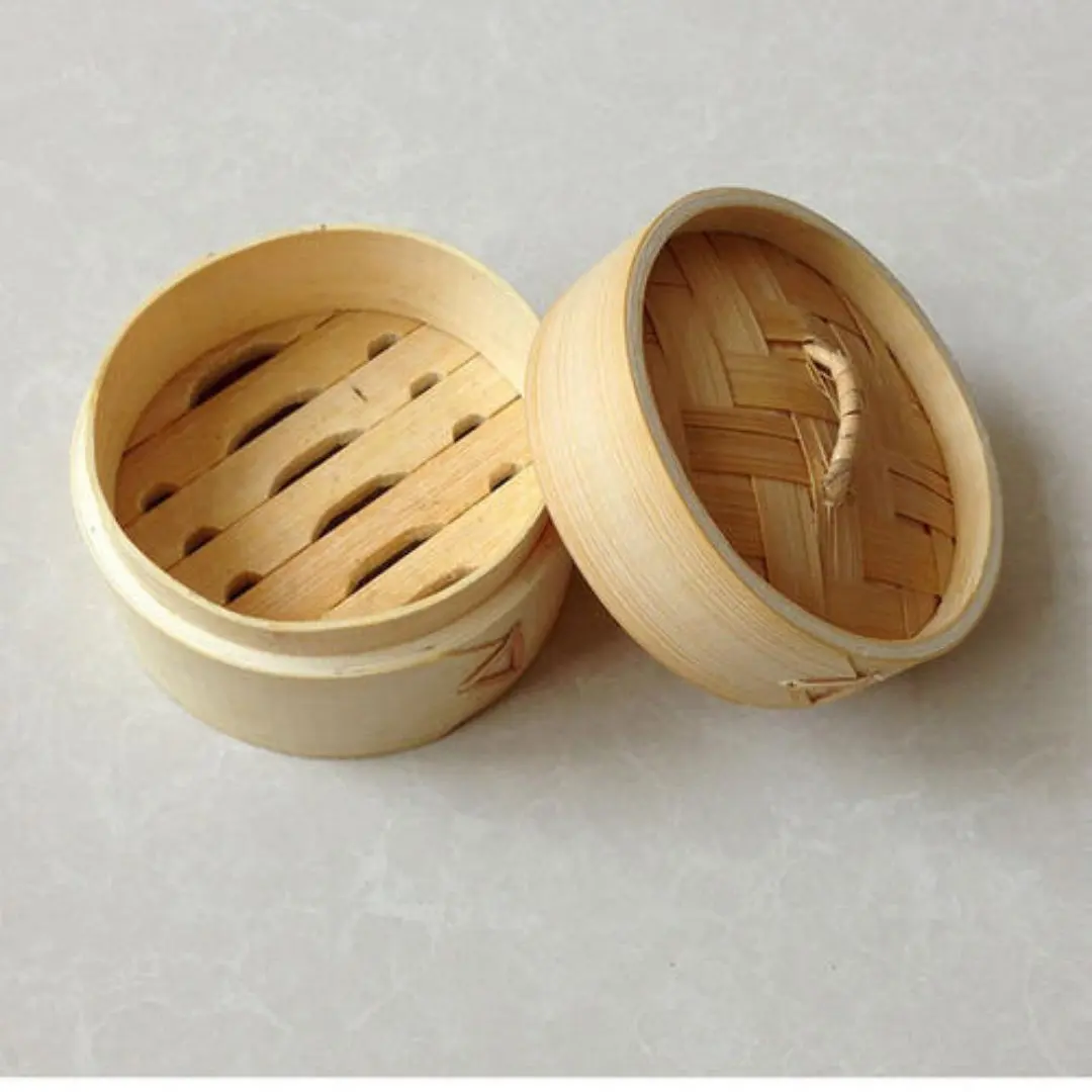 Оптовая продажа, мини бамбуковые пароварки с логотипом бренда, горячая Распродажа