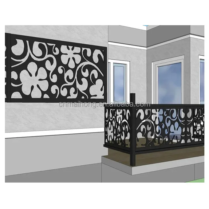 Decorative Laser Cut Artistic Railing Panel/Carved Stair and Handrail Metal Art Infills