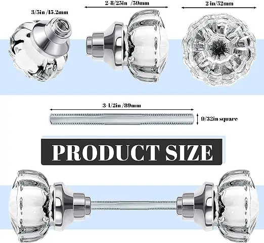 Gold finish Stainless Steel Lockset Glass Door Knob Handle Residential  Mortise Door Lockset for Entry