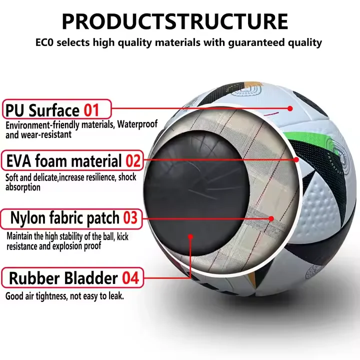 World Soccer ball size 5 Wholesale of Factory manufacturer Thermal bonded European Championship High Quality custom Football