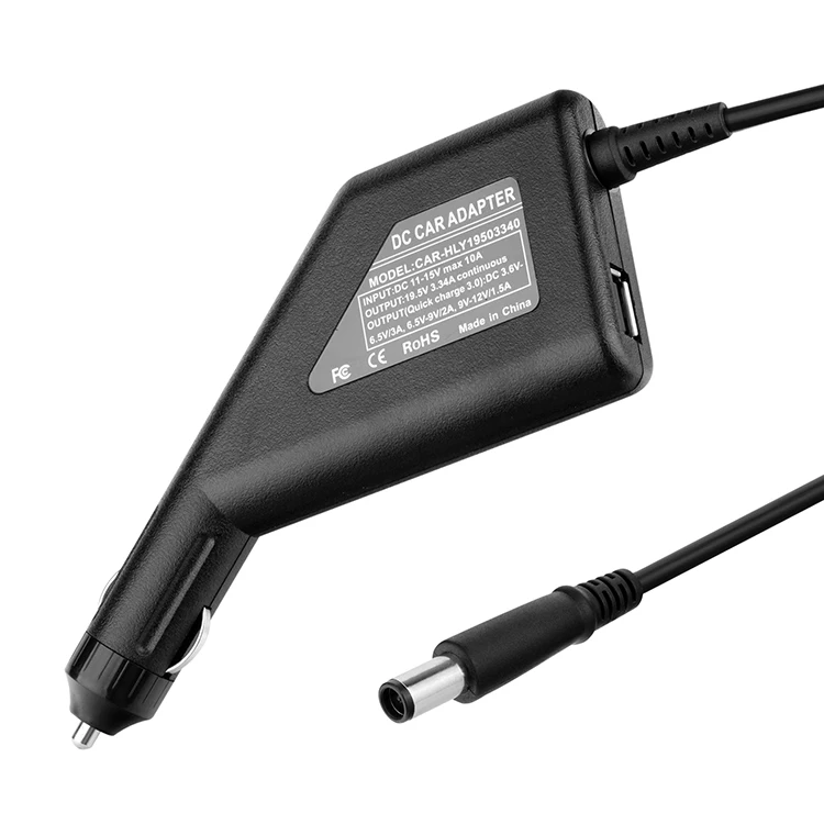 
 Универсальное автомобильное зарядное устройство для ноутбука DELL с USB-портом QC 3,0 5 в 3 А  