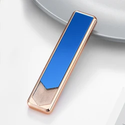 YQ060 Customized Logo Electronic Rechargeable Cigarette Lighter, Outdoor USB Lighter Flameless