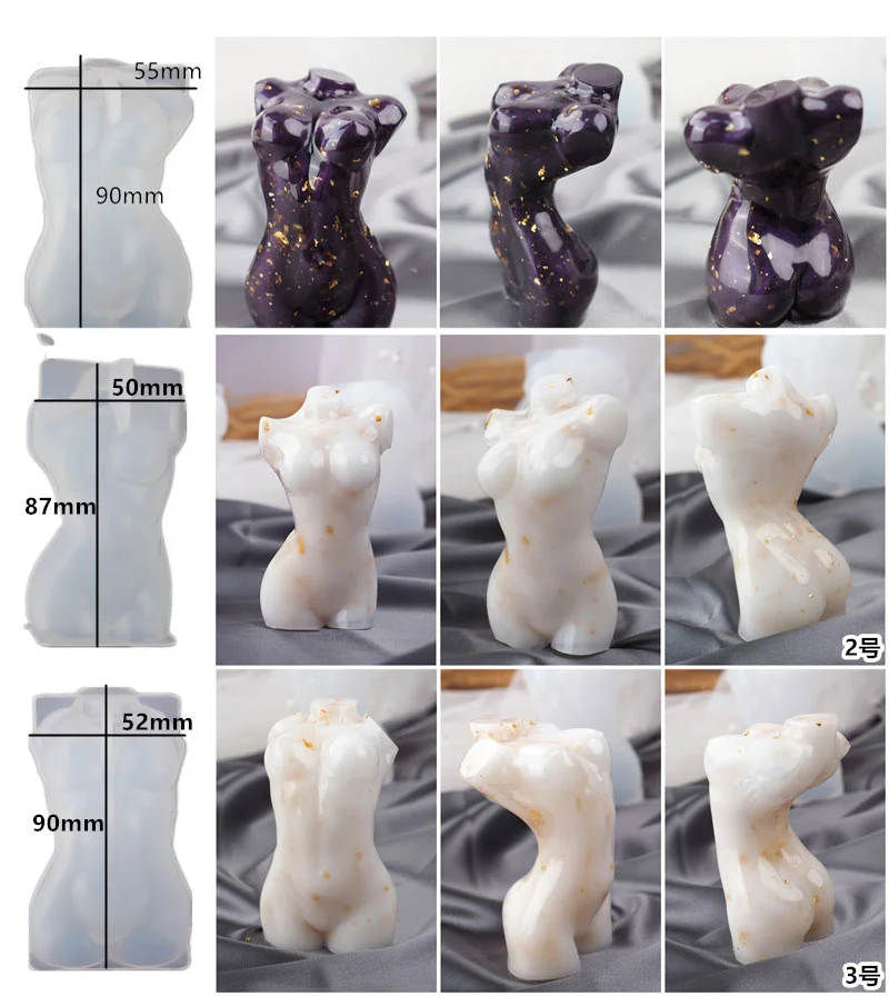 Форма для женской свечи силиконовая форма духов и свечей воска женского тела