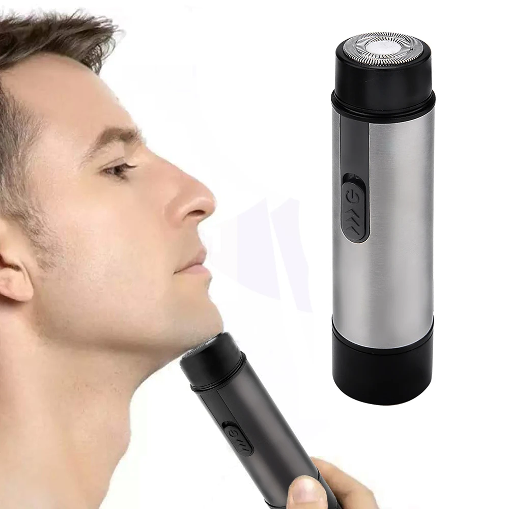 PRITECH Electric USB Rechargeable Men Body Battery Operated Mini Portable Men Beard Shavers