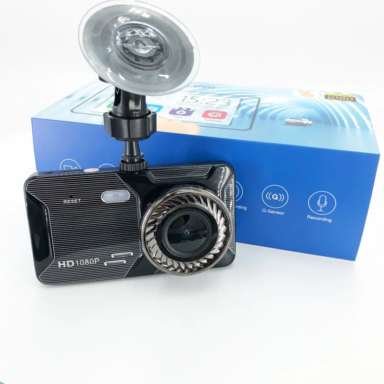 recording dash cam 4inch touch screen full hd 1080p dvr car dashboard camera truck ai dashcam dual camera