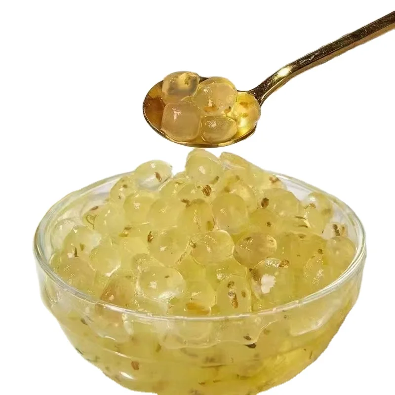 2024 New Arrivals 1KG Osmanthus Fragrans Flavor Ready to Eat Crystal Boba for Bubble Tea