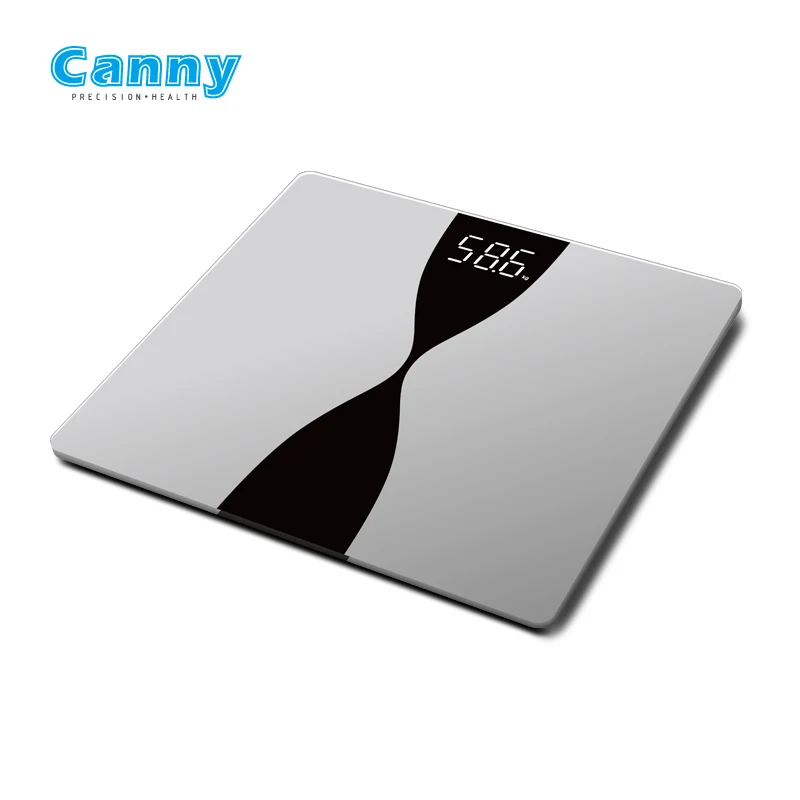 
Canny Hot selling Toughened glass ABS Plastic Digital Body Weight Bathroom Scale 