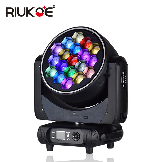 Новый этап 19X40w Wash Beam Fx Bee Eye RDM Zoom Pixel Ring Halo светодиодное движущееся освещение для дискотеки
