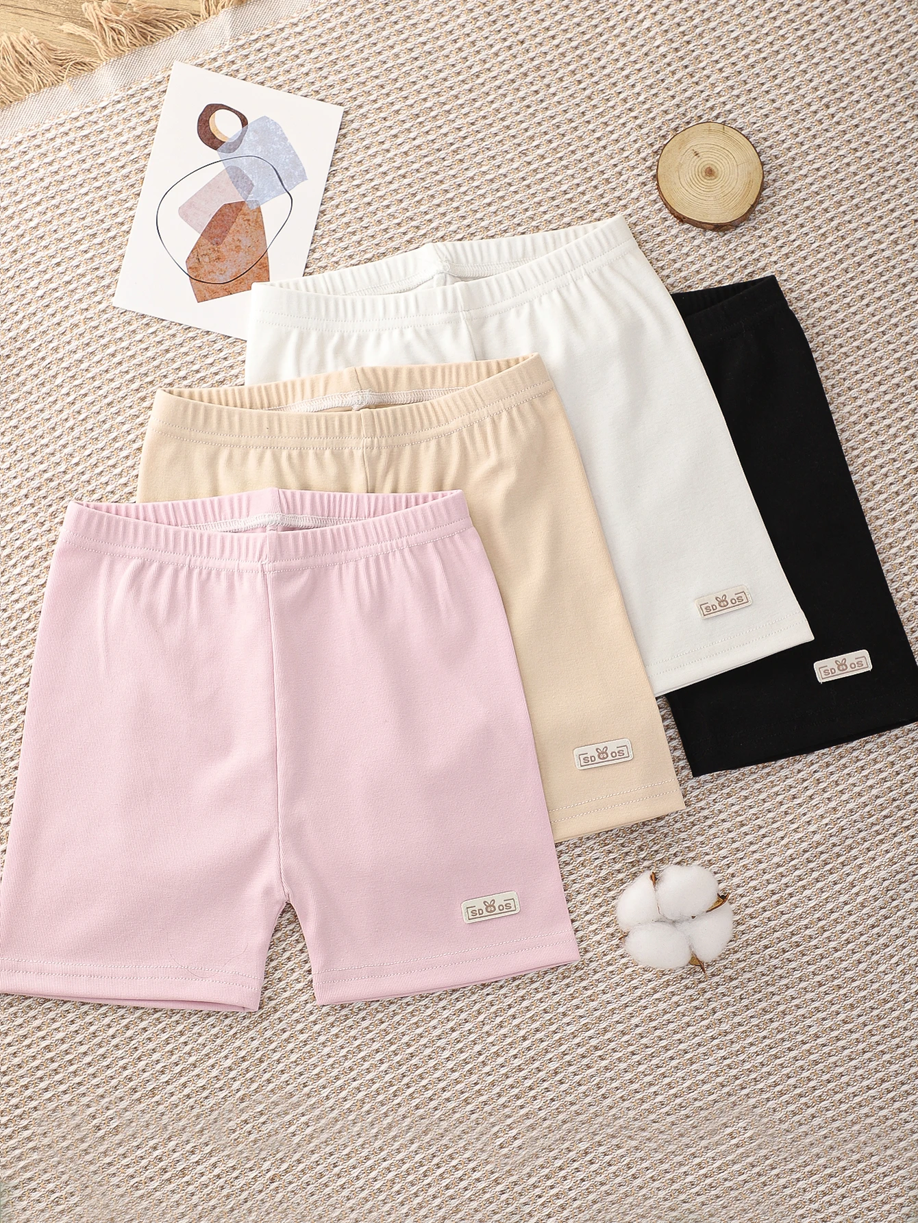 Soft Leggings Polyamide Elastan Kids Non-Slip Summer Thin Modal Rabbit Shorts For Girls