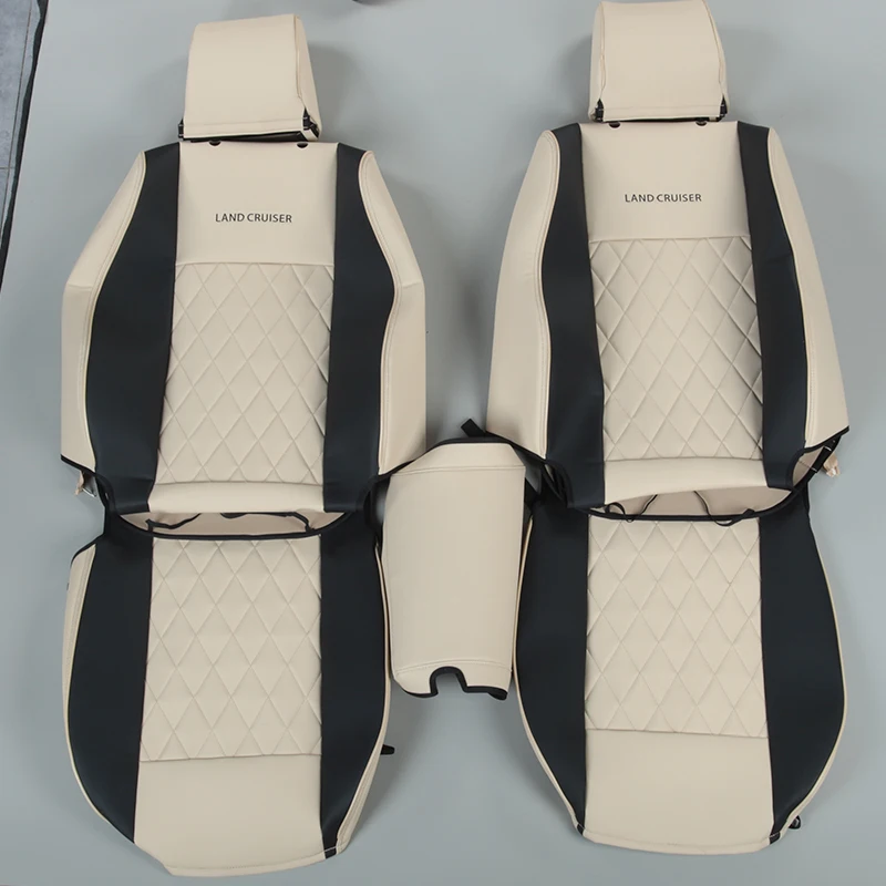 Customized 4Runner Highlander Red Shirt Previa Weisa Special Full Package PVC Leather 7-seater Seat Cover