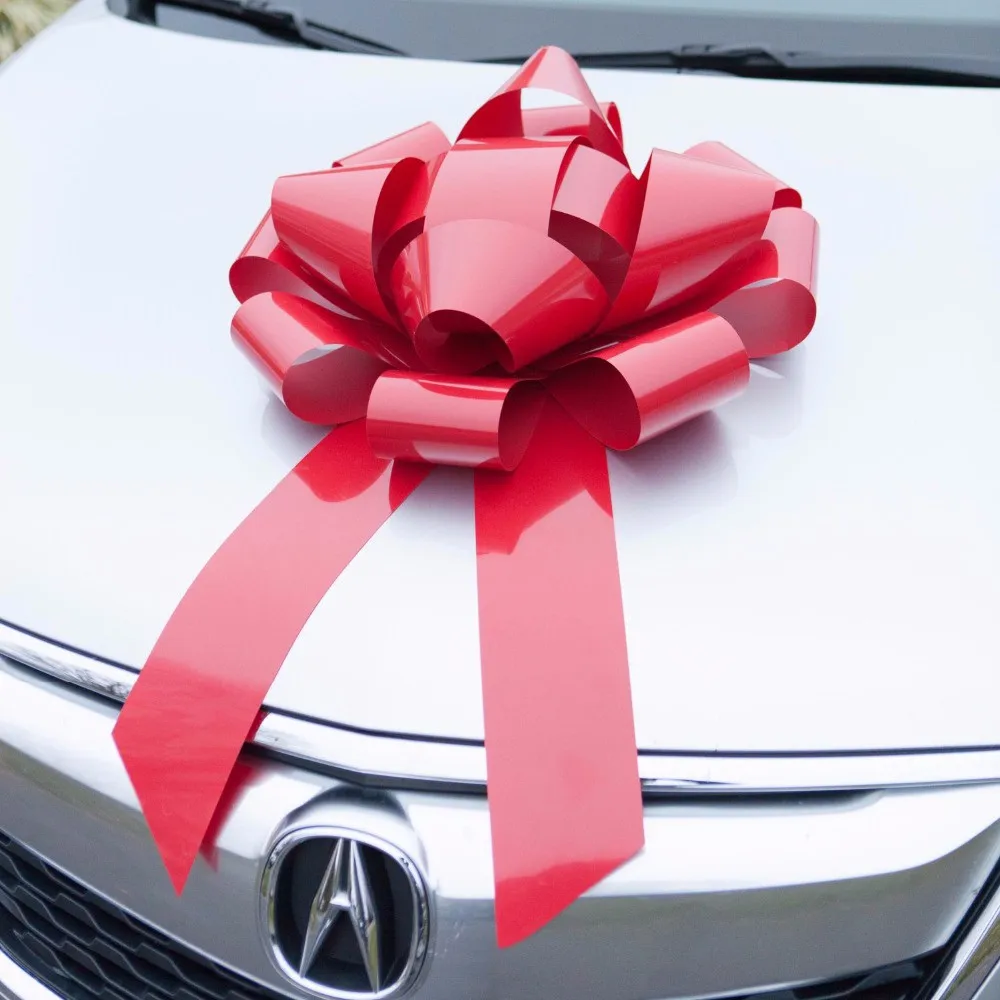 ribbon bow pull bow Big gift ribbon decoration car bow giant gift wrap bow for car or wedding decoration