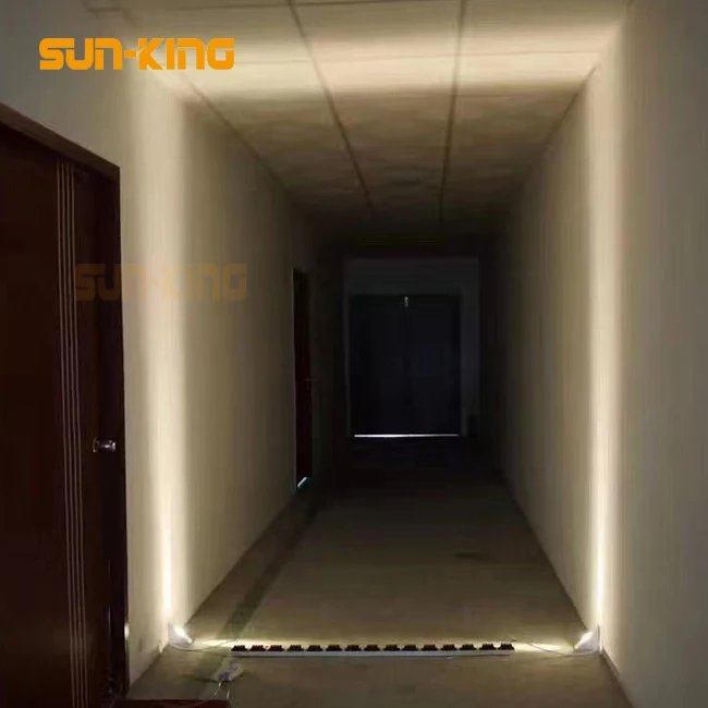 Hotel aluminum warm white 2700K trilateral decorative windowsill lamp 5W led outdoor passage light