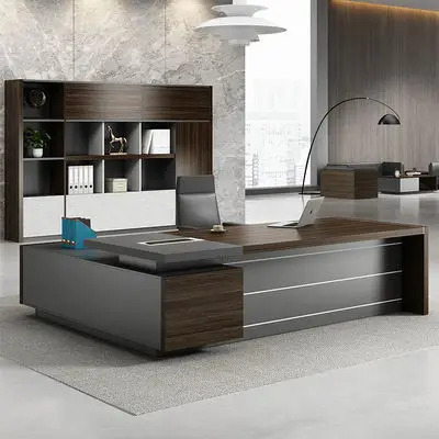 Luxury High Tech Executive Wood Office Desk Home  Classic Boss Office Desk