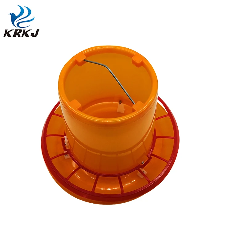 KD628T Anti-uv Thick Plastic Strong 3kg 6kg 10kg Chicken Automatic Feeder and Drinker Trough for Poultry