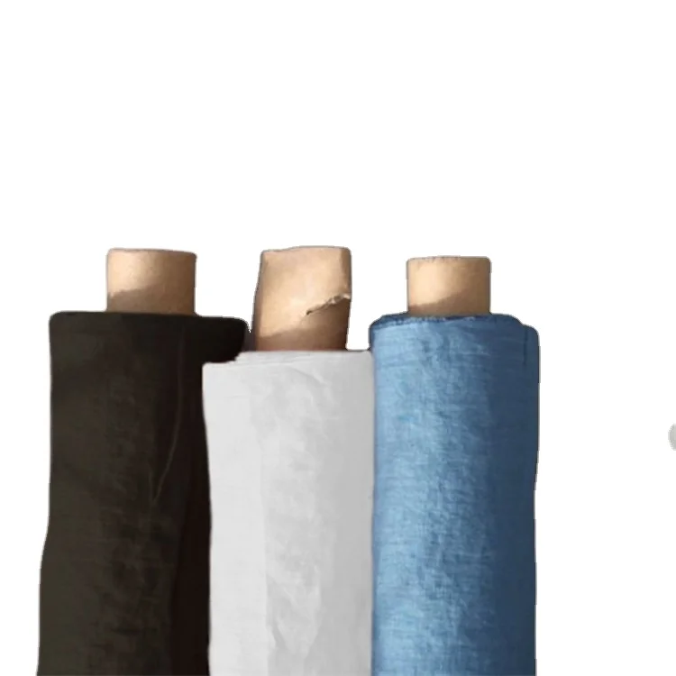 135CM Width Essex Light Blue Grey Purple Pink White Indigo Color 100% Flax Linen Cloth Fabric For Handkerchief/Dress/Curtain