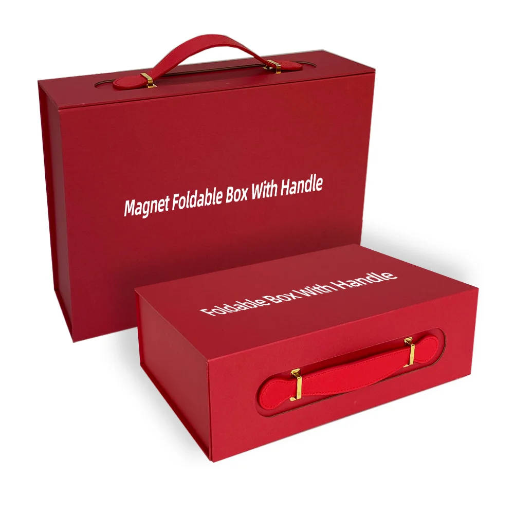Recyclable Custom Cardboard Rigid Magnet Foldable Craft Paper Boxes Packing Handmade Luxury Folding Packaging Magnetic Box