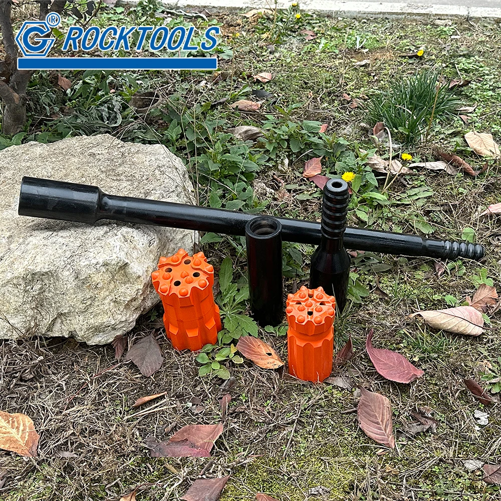 Top Hammer Mining Machine Drill Hole Rock Tools Drill Rod Button Bit