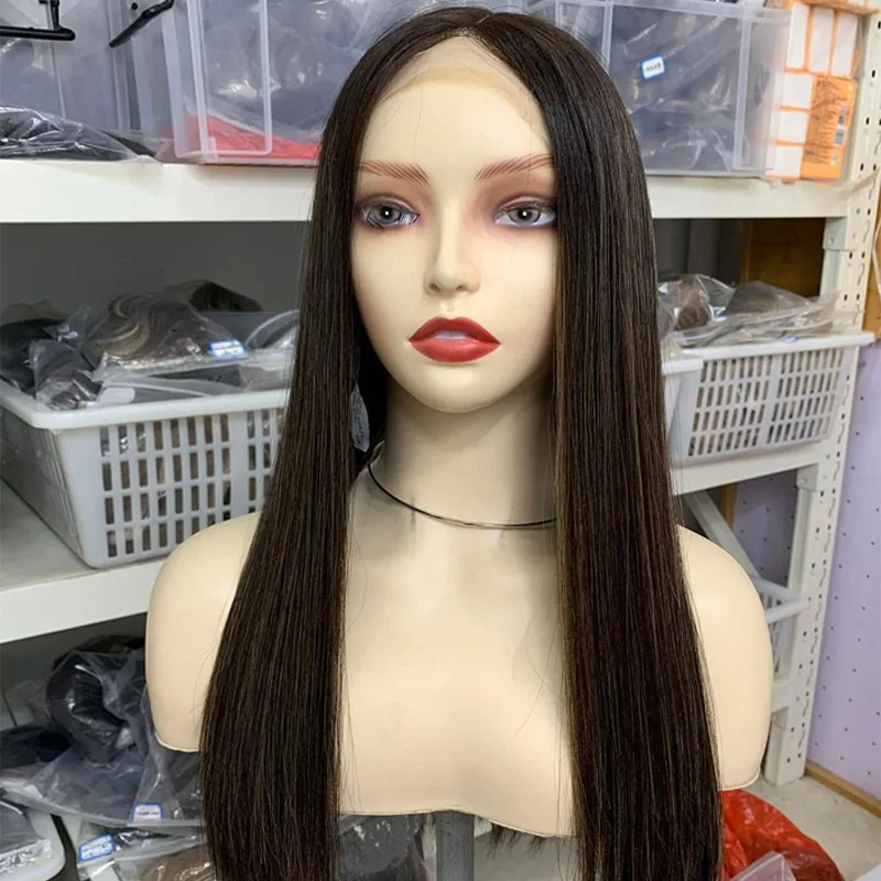 Высококачественные еврейские парики, 100% европейские натуральные волосы, яркие светлые цвета, кружевной топ, Кошерные еврейские парики