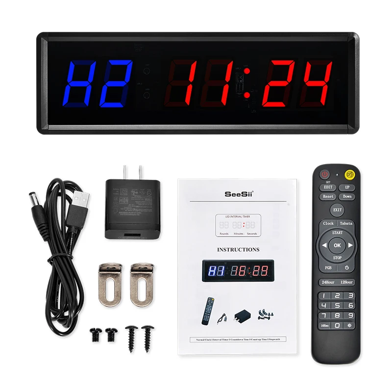 Best Quality 1.5 Inch Digital Display Sports Clock Stopwatch Timer Indoor Fitness Gym Timer
