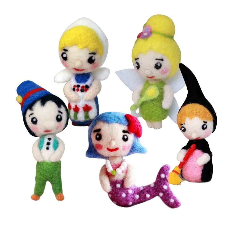 Custom Needle Felting Kit Wool Felted DIY Craft Handicraft Supplies 3D Figures Accept OEM ODM Service