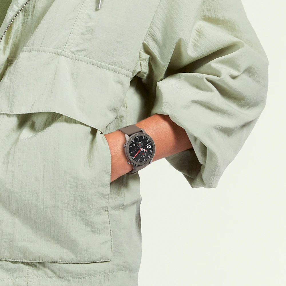 
Global Version Amazfit GTR 47mm Smart Watch Titanium 5ATM Waterproof Smartwatch 24Days Battery 