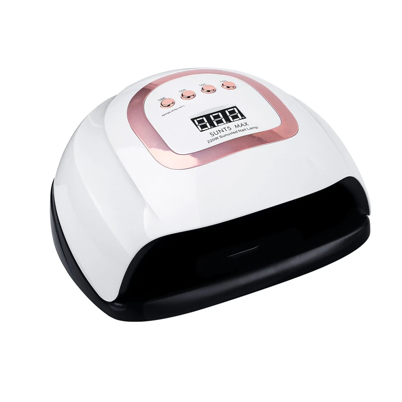 2022 NEW sun5 max nail lamp 57leds Quick drying gel machine dryer nail polish 365nm+405nm Dual Light 220W nail dryer