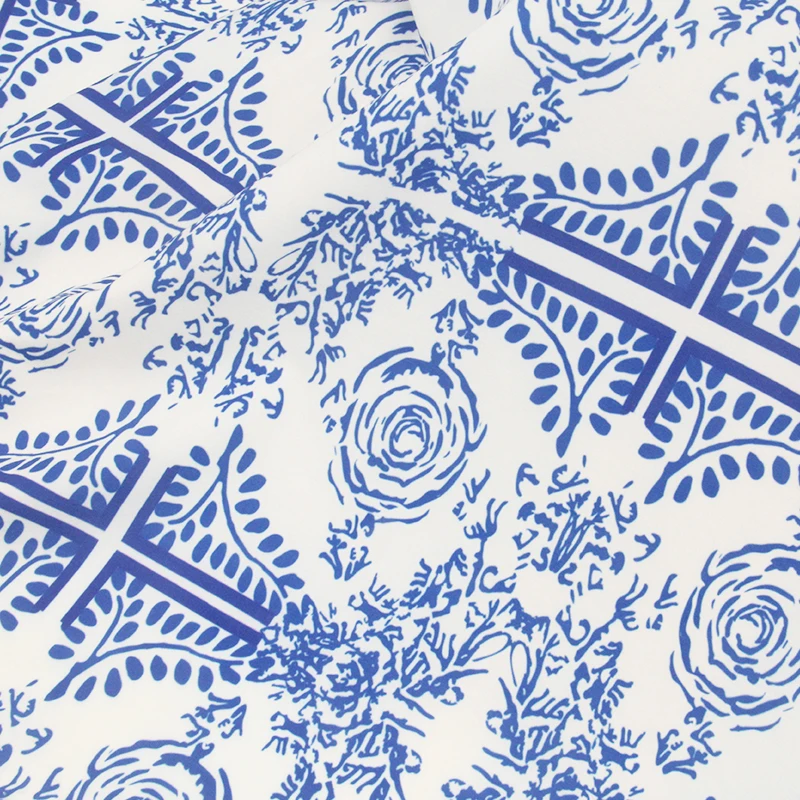 premium stretch fabrics Fashion dress flower print high quality material 95 polyester 5 elastane fabric four way stretch