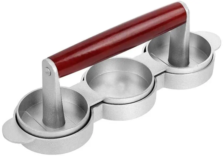 Triple Hamburger press Aluminum Non-Stick Hamburger Patty Maker Hamburger Mold Grilling Accessories