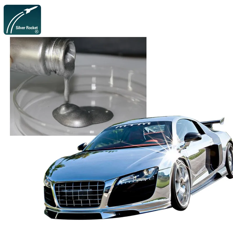 Silver chrome coating mirror chrome effect pigment metallic aluminum pigment for automotive paint