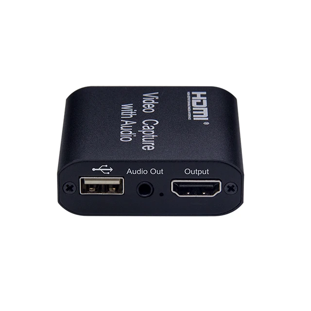 HDMI к USB видеозахват UVC с аудиовыходом для игр прямой трансляции ПК камера