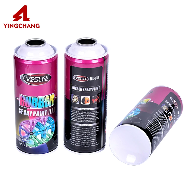 Wholesale popular wholesale refillable tin tinplate empty can metal aerosol graffiti spray paint can 450ml