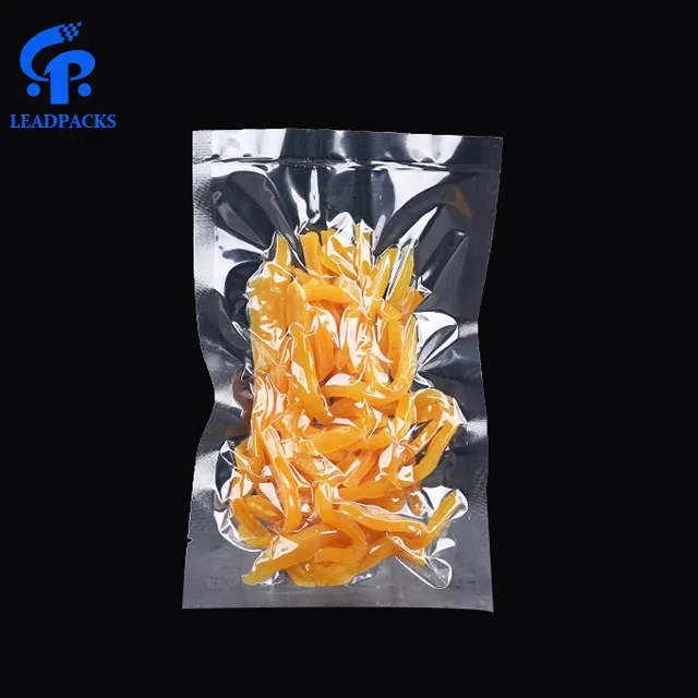 Customized biodegradable plastic textured black embossed nylon food savers vacuum packing bags