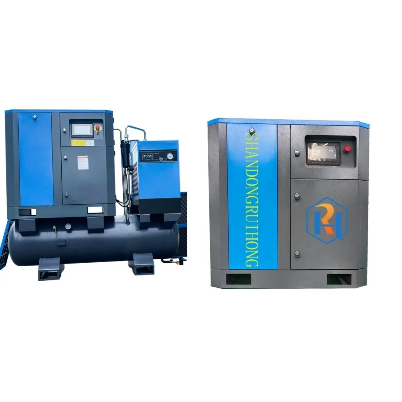 Three Phase Pm vsd Screw Air Compressor 220/380v/415v 50hz 60hz 7.5 kw 10hp 4 in 1 air compressor portable with CE