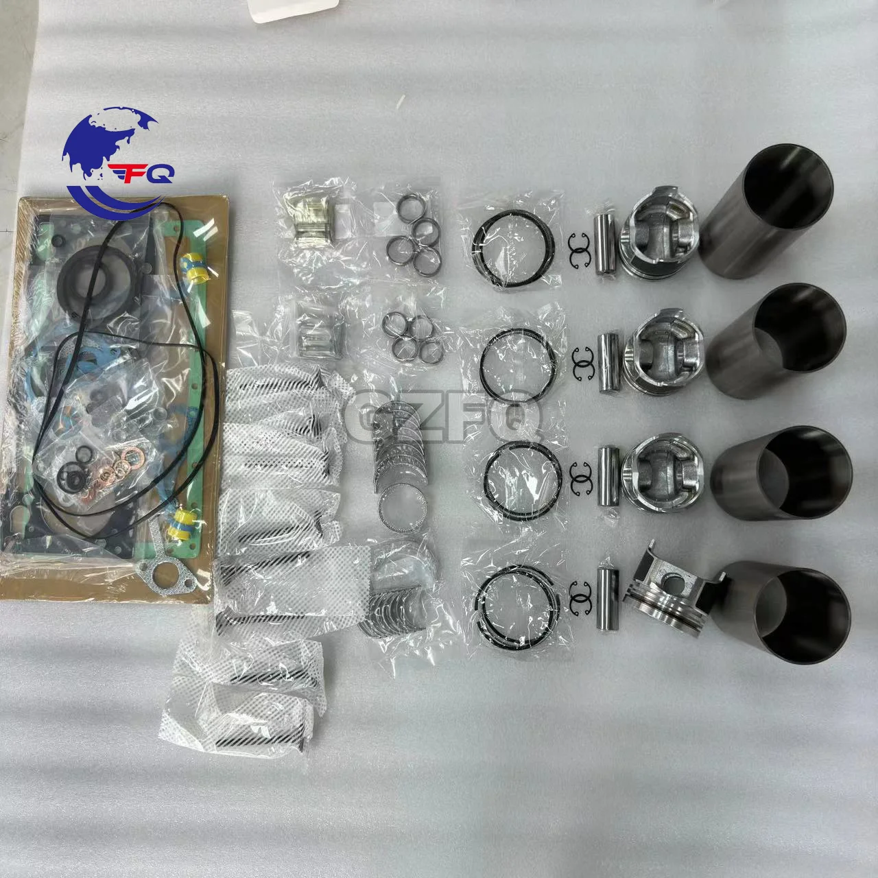 Запасные части двигателя Kubota V1505-T V1505 V2203 V2003 V2403-T V2403 V3800-T V3800 комплект для капитального ремонта поршневых вкладышей