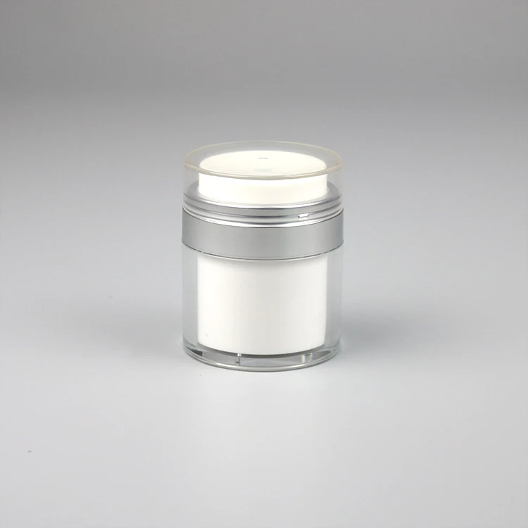 Custom Luxury 15g 30g 50g 50 ml 50 g Plastic Container Empty Cosmetic Empty Acrylic Airless Cream Pump Jar With Box Packaging
