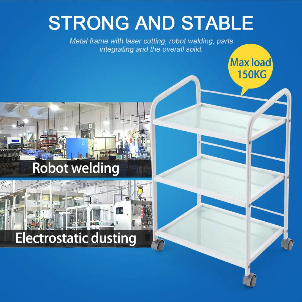 beauty pedicure manicure nail trolley beauty salon equipment medical trolley