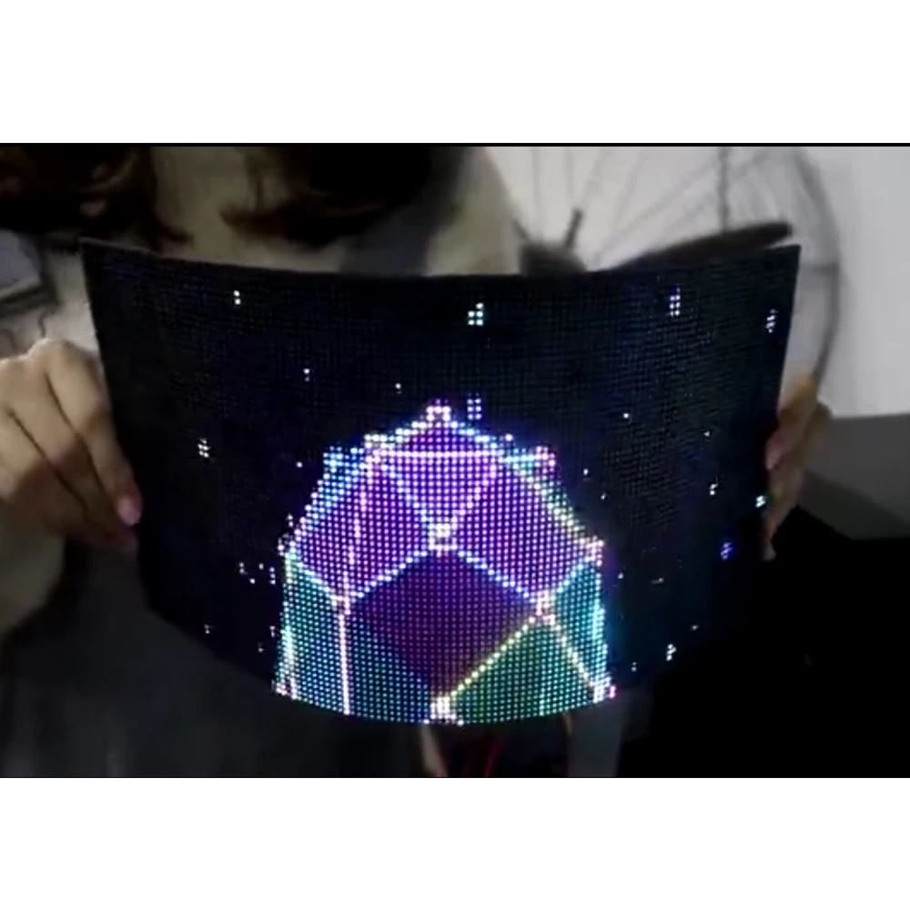 Пользовательский мягкий светодиодный экран и функция отображения видео знак цифровые вывески дисплеи