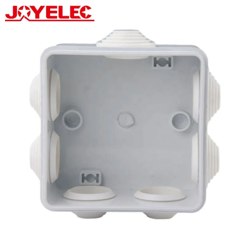 JOYELEC ABS PVC Plastic IP55 Waterproof Junction Box Outdoor Electrical Connection Box Cable Branch Box RA 85*85*50 Enclosure