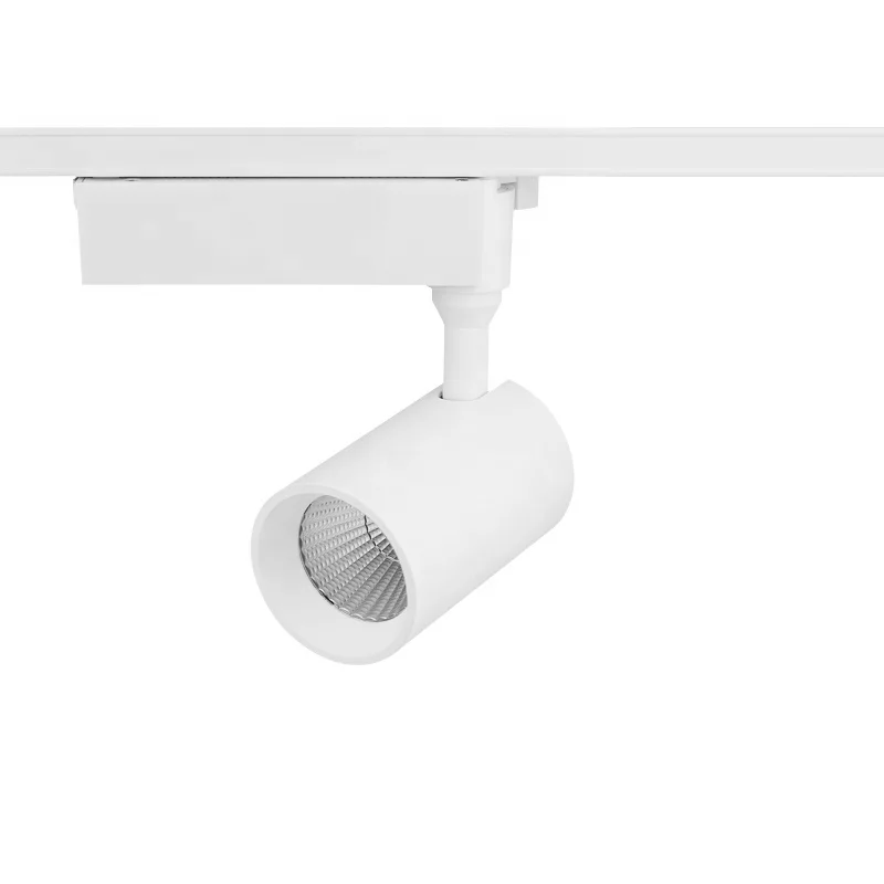 15W AC220V  3 wire low glare COB LED track spot  light for supermarket