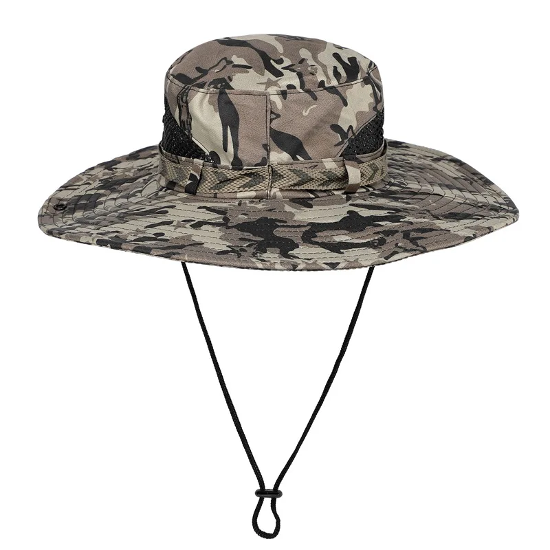 Logo Custom Boonie Hat Camouflage Big Brim Special Forces Tactical Hat Army Fan Bucket Hat