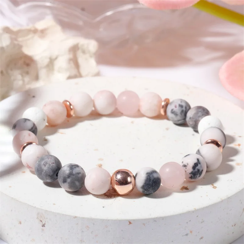 Lava Rock Bracelet ,Anti Anxiety Bracelet for Women Stress Relief Yoga Beads Bracelet ,Aromatherapy Essential Oil Bracelet