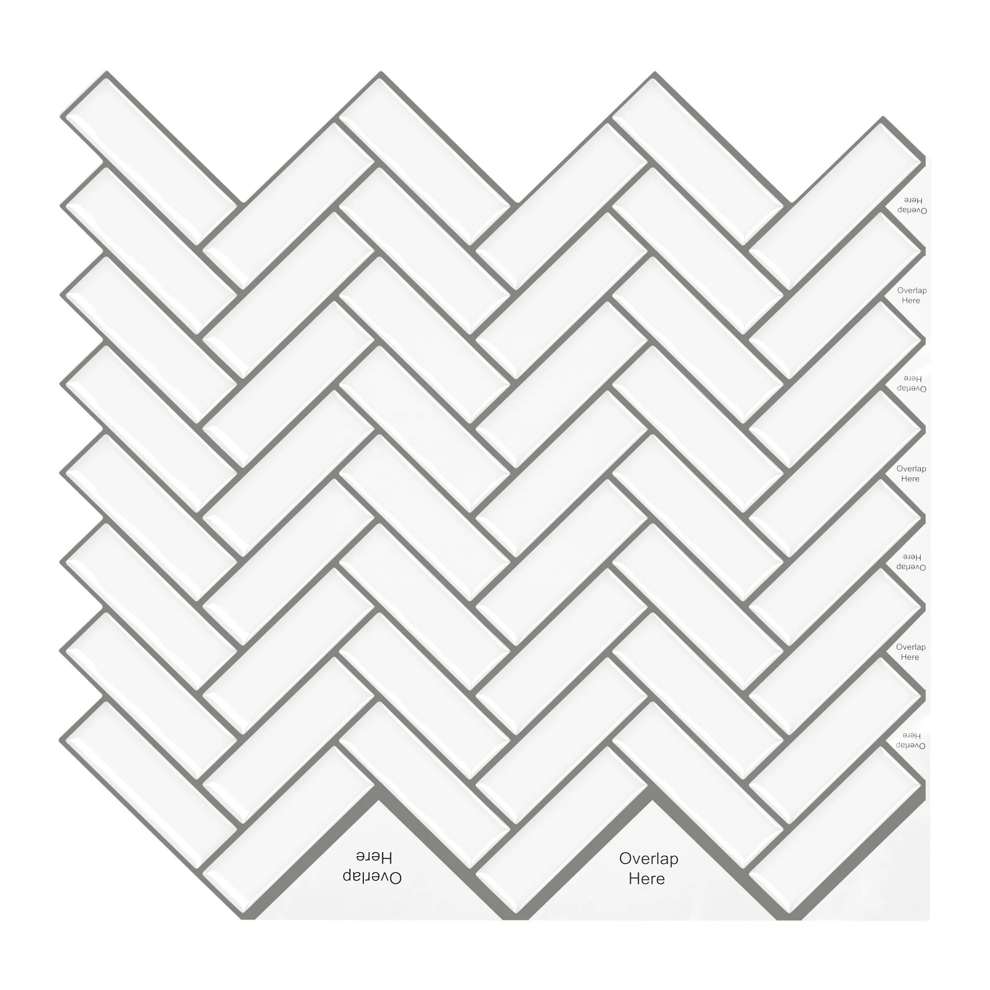 PET material kitchen backsplash peel and stick wall tile 3d self-adhesvie mould-proof waterproof wallpaper